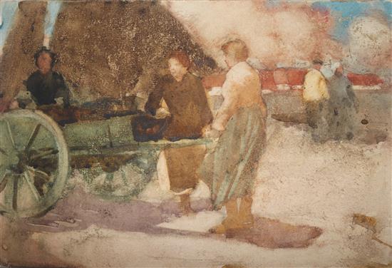 Attributed to George Murray, watercolour, 6.25 x 9.5in., unframed
